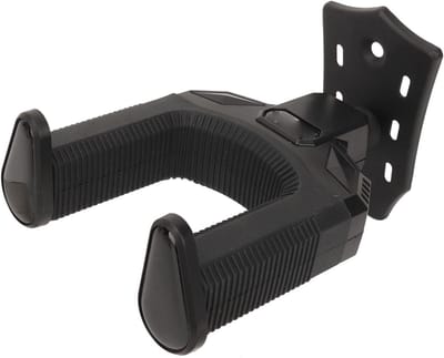 Gitaar muurbevestiging - Instrumenten hanger - Instrument veilig opbergen - Automatisch vergrendelingssysteem - 17 x 11 x 7 cm - Zwart