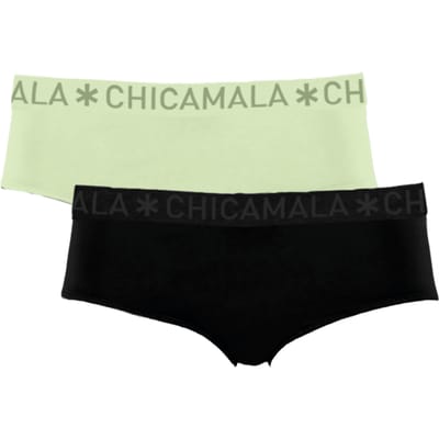 Chicamala – Dames Briefs – 2 Pack - Normale Lengte – Onderbroeken Dames – Lingerie - Hipster – Ondergoed – Kleding - 95% Katoen – Dameskleding - Muchachomalo – Maat XL