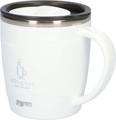 Travel mug - Langdurig warm of koud - Thermosbeker voor koffie, thee en andere warme dranken! - Sluitbare Bovenkant - Koffiebeker Wit