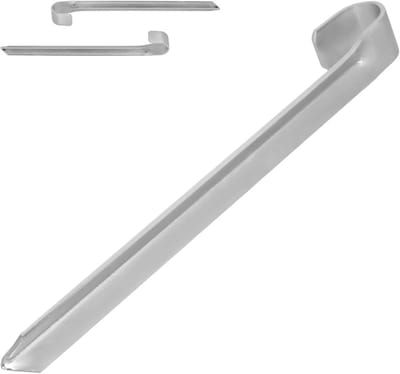 Grondanker - Tent haring - Trampoline vastzetten - Verzinkt staal - 43 cm - Zilver