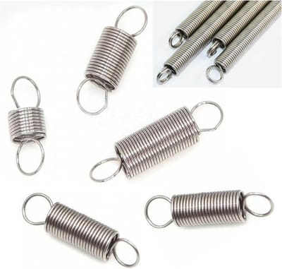 Metalen Trekveren - Lange veren - Apparatuur reparatie - Set van 10 stuks - 0.3mm draaddikte - Metaal