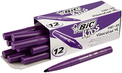 Bic Kleurstiften Visacolor Xl 3 Mm Paars 12 Stuks