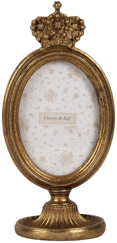 Clayre & Eef Fotolijst 7x9 cm Goudkleurig Kunststof