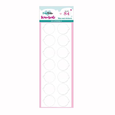 Waxzegel Stickers - Zelfklevende Wax Seal Stickers - Dubbelzijdige Plakstickers Voor Waxzegels - Geschikt Voor DIY, Scrapbooking & Kaarten - 84 Stuks