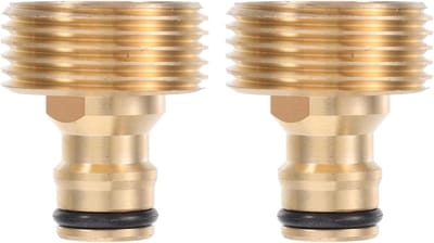 1 Inch Messing Snelle Koppeling met Mannelijke Draad, Tuinslang Adapter voor Wateraansluiting en Verbindingsstukken