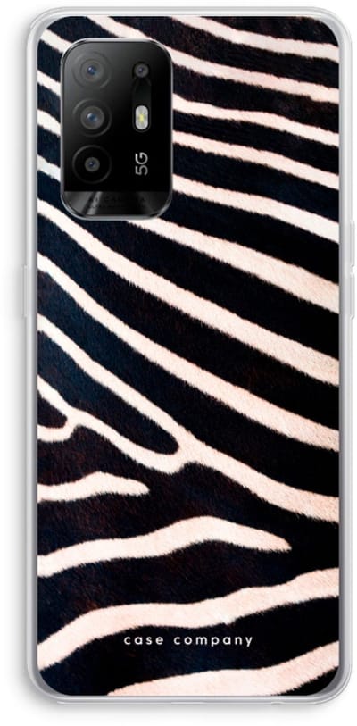 Case Company® - Hoesje geschikt voor Oppo A94 5G hoesje - Zebra - Soft Cover Telefoonhoesje - Bescherming aan alle Kanten en Schermrand