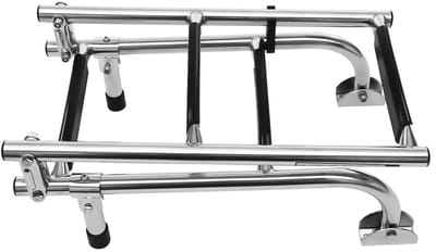 Allero zwemtrap boot - Ladder boot - Telescoopladder - Zwembadladder - Maritiem RVS - Telescopisch & Opvouwbaar - Zilver - 136KG