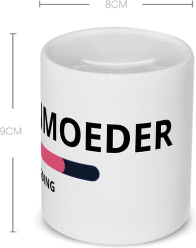 Akyol - schoonmoeder loading Spaarpot - Mama - ochtendkoffie laden - moeder cadeautjes - moederdag - verjaardagscadeau - verjaardag - cadeau - geschenk - kado - gift - moeder artikelen - 350 ML inhoud