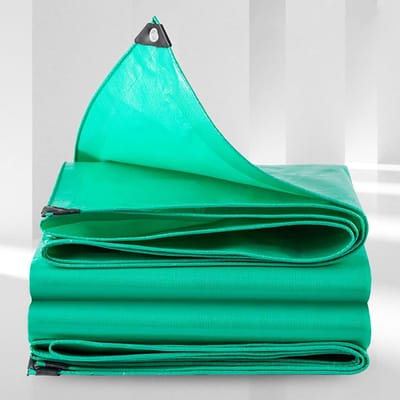 Waterdicht Afdekzeil - Regenbestendig Zeil - Bescherming Buiten - Versterkte Hoeken - 340 x 380 cm - Groen