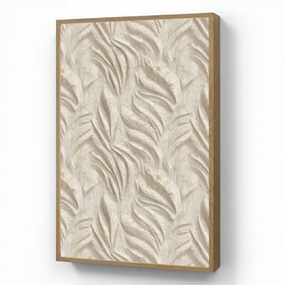 Wandlamp 60x90 cm - Oplaadbaar - Textuur - Reliëf - Beige - Wandlampen binnen woonkamer - Slaapkamer lamp - Decoratieve nachtlamp - Vloerlamp draadloos
