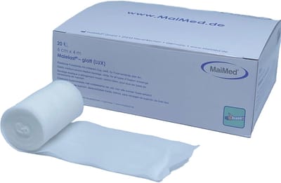 Maielast-glatt 6cm x 4m fixatie bandage - gaasverband