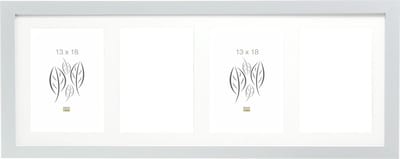 Deknudt Frames fotolijst S66KD1 P4V - zilverkleur - 4 verticale foto's 13x18 cm