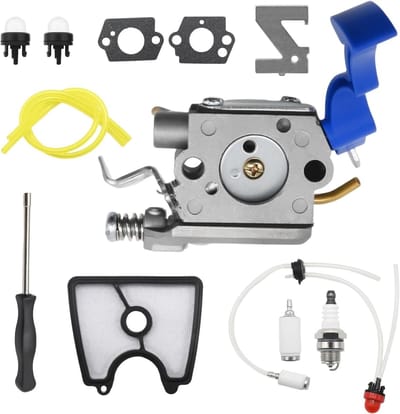 Carburateur met brandstofleidingkit voor Husqvarna 125B 125BVX 125BX en Jonsered B2126, vervangt 5450818-41 en 545112101, ideaal voor tuinmachines en motoronderdelen