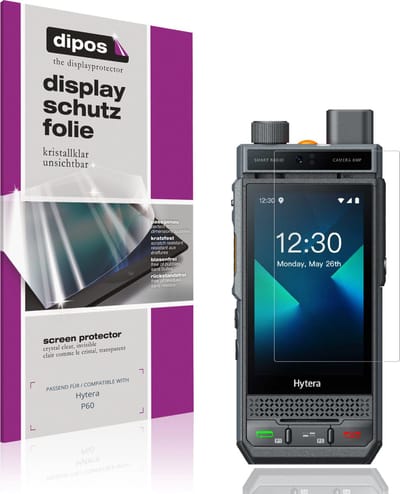 dipos – 4x Beschermfolie geschikt voor Hytera P60 | Krasbestendige & heldere Screenprotector Ultra-Thin