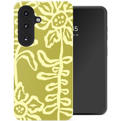 Selencia Hoesje - Geschikt voor Samsung Galaxy S26 - Backcover met Magnetische Ring - Chalky Bloom