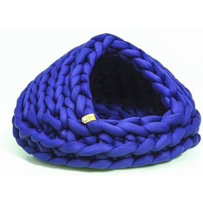 Gebreid honden- en kattenhuis voor alle seizoenen Comfortabel en afgesloten Geschikt voor katten Huisdier Kattenhuis Huisdierbenodigdheden Grote capaciteit Bottom diameter 35cm