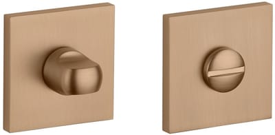 Stile toiletsluiting - WC-garnituur - 53 x 53 x 7 mm - lichtbruin