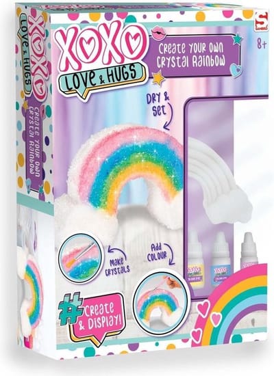 XOXO Love & Hugs maak je eigen regenboog - Multicolor - Gips / Kunststof - 17 x 6 x 24 cm