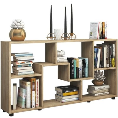 Houten dressoir Plank Ruimteverdeler Staande plank Decoratieve opslag Ladekast Pintal