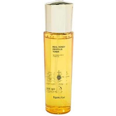 Farm Stay Toner au Miel et Propolis Réels 120ml, Essence 100ml, Crème 50ml (10 possibilités) #Toner 120ml x 1pcs yellow