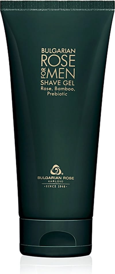 Shave gel Rose For Men | Verzachtende scheergel voor mannen met bamboe extract en 100% natuurlijke Bulgaarse rozenolie en rozenwater