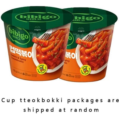 Bibigo Cup Tteokbokki/ Pittige Roergebakken Rijstcakes (Origineel, Rosé, Kaas) (10 Opties) Original x 1PCS