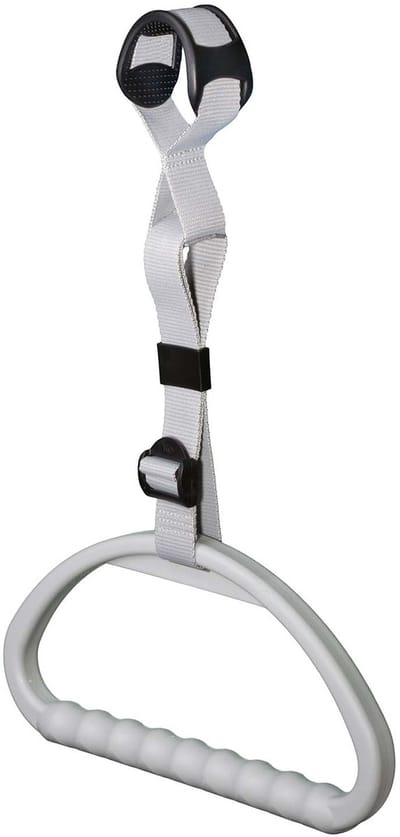 Handgreep bedpapegaai met riem - Triangel handgreep - EXTRA BREED - Opstahulp bed - Verstelbaar - losse handgreep voor bedpapegaai - met riem