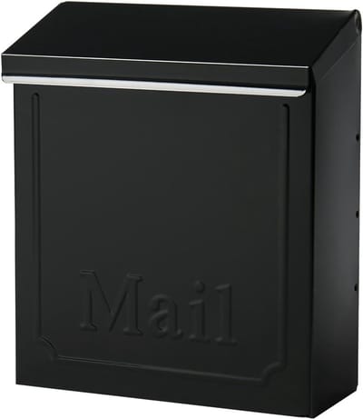 Wandmontage Brievenbus - Brievenbus met slot - Post Veilig Ontvangen - Roestbestendig staal - Compact formaat - Zwart