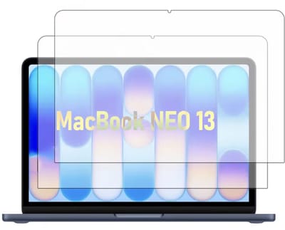 Casemania Screenprotector geschikt voor MacBook Neo 13 inch - 2 Stuks - Transparant - Gehard Glas Laptop Schermprotector x2 Geschikt voor Macbook A3404