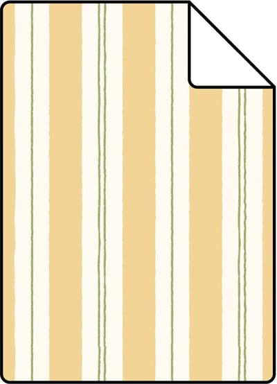 Proefstaal ESTAhome behang strepen geel en groen - 26.5 x 21 cm - 131961-S