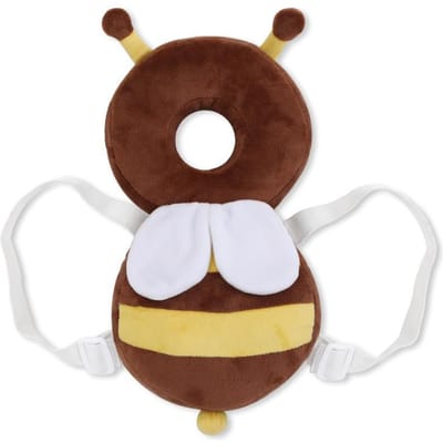 Protection Arrière de la Tête Bébé Oreiller de Protection Apprendre à Marcher Coussin de Protection de la Tête Casquette Anti-Chute Vers l'Arrière Porteur Dessin Animé Enfant Enfants Sûr white