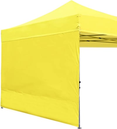 Zijwand voor Partytent 304x304 cm - UV-Bescherming en Privacy - Geel