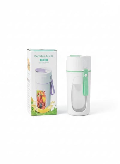 Borvat® Draagbare Blender 500ML – Krachtige 45W Motor – USB Oplaadbare Smoothie Maker – Mini Juicer To Go – Voor Fruit, Shakes & Babyvoeding – BPA Vrij