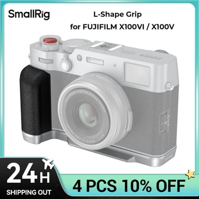Smallrig L-Vormige Grip Voor Fujifilm X100vi/X 100V Met Arca-Zwitserse Snelontgrendeling, Ontspanknop En Flitsschoenhoes 4555
