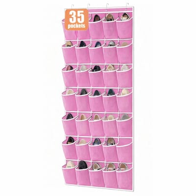 BOTC Schoenenzak hangend - Schoenen opberger - 35 vakken - Schoenenzak - Hangende opberger - Roze