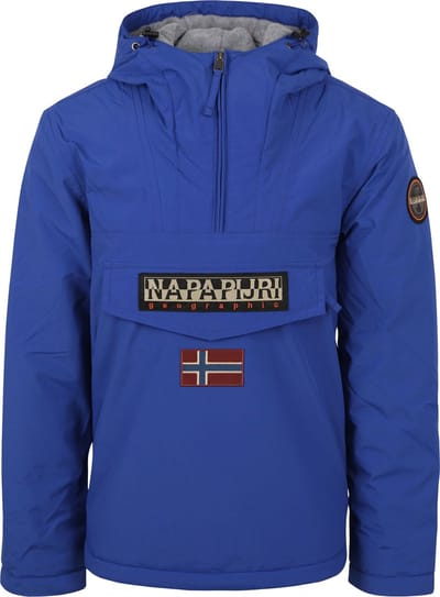Napapijri Rainforest Jas Mid Blauw - Maat L - Heren - Winterjassen