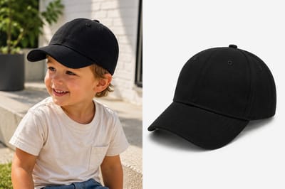 Baby Pet Zwart – Verstelbare Baseball Cap voor Jongens en Meisjes – Maat 48