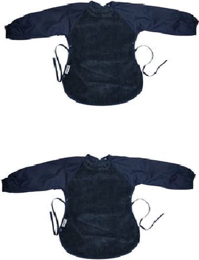 Silly Billyz Towel Messy eater Bibs Navy 2 Stuks