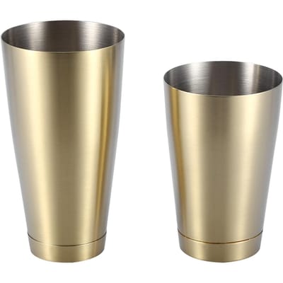 Roestvrij Staal Stevig Duurzaam Cocktailbeker Shaker Bar Thuis Keuken Tool(Titanium Goud) beige