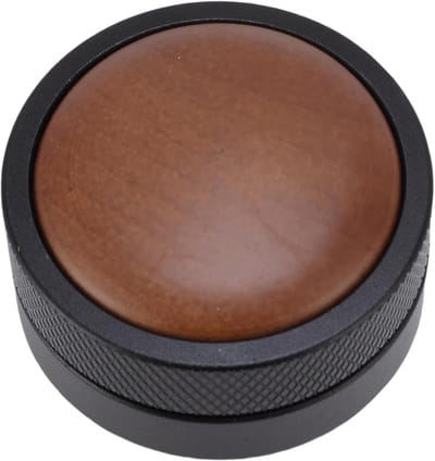 Palm Koffietamper - Ergonomische Tamper - Espresso Bereiden - Constante Druk - 53MM - Walnoothout