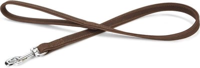 Beeztees leren looplijn Buffalo. Bruin. 100 cm x 22 mm.