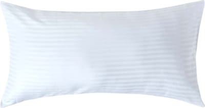 Homescapes Satijn Streep Katoen Kussensloop 50x90 cm – Wit – 100% Egyptisch Katoen – Draaddichtheid 330