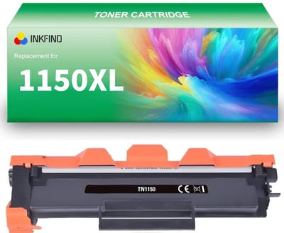 INKFIND TN-1150 XL Zwart tonercartridge (4000 pagina's) compatibel met Brother TN1150 TN-1150 Zwart geschikt voor Brother HL-L1240W/HL-L1242W/HL-1242WXL/DCP-L1640W/DCP-1642W/DCP-L16642WXL/DCP-1660W - 1-pack Zwart (extra hoge capaciteit)