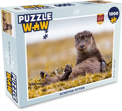 Puzzel Schotse Otter - Legpuzzel - Puzzel 1000 stukjes volwassenen
