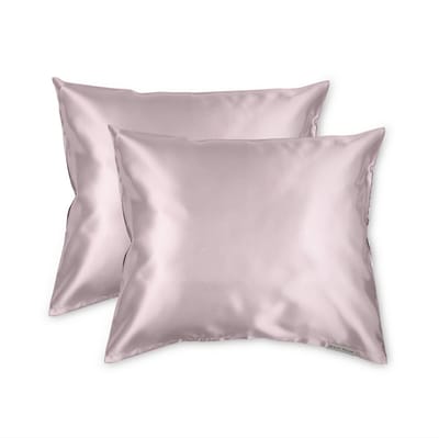 Beauty Pillow® - Satijnen Kussenslopen - Voordeelset - Duo Pack - 60x70 cm - Mauve