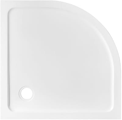 FugaFlow Effieciente Anta douchebak - 80x80x4cm - kwartrond SMC - glans wit