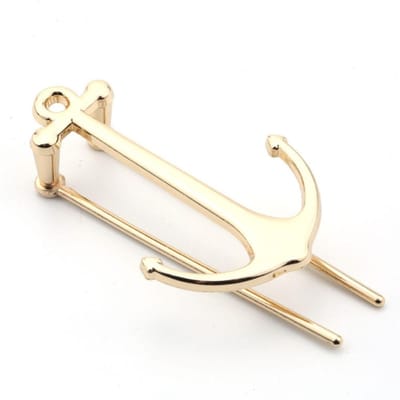 Creatieve bladwijzers Metalen anker Pagina houder Clip voor studenten Boek lezen Afstudeercadeaus Schoolbenodigdheden Kantoorartikelen goud