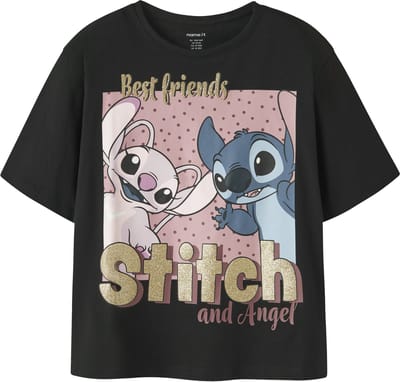 NAME IT - NKFADARA STITCH SS NREG TOP BOX NOOS WDI - Meisjes - T-shirts