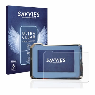 Savvies - Screenprotector voor KTM 1290 Super Duke R 2020/2022 TFT-Display 5" - Folie Beschermfolie transparant 6 Stuks