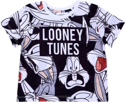Wit en grijs Bugs Bunny t-shirt Looney Tunes 4-5 jaar 110 cm